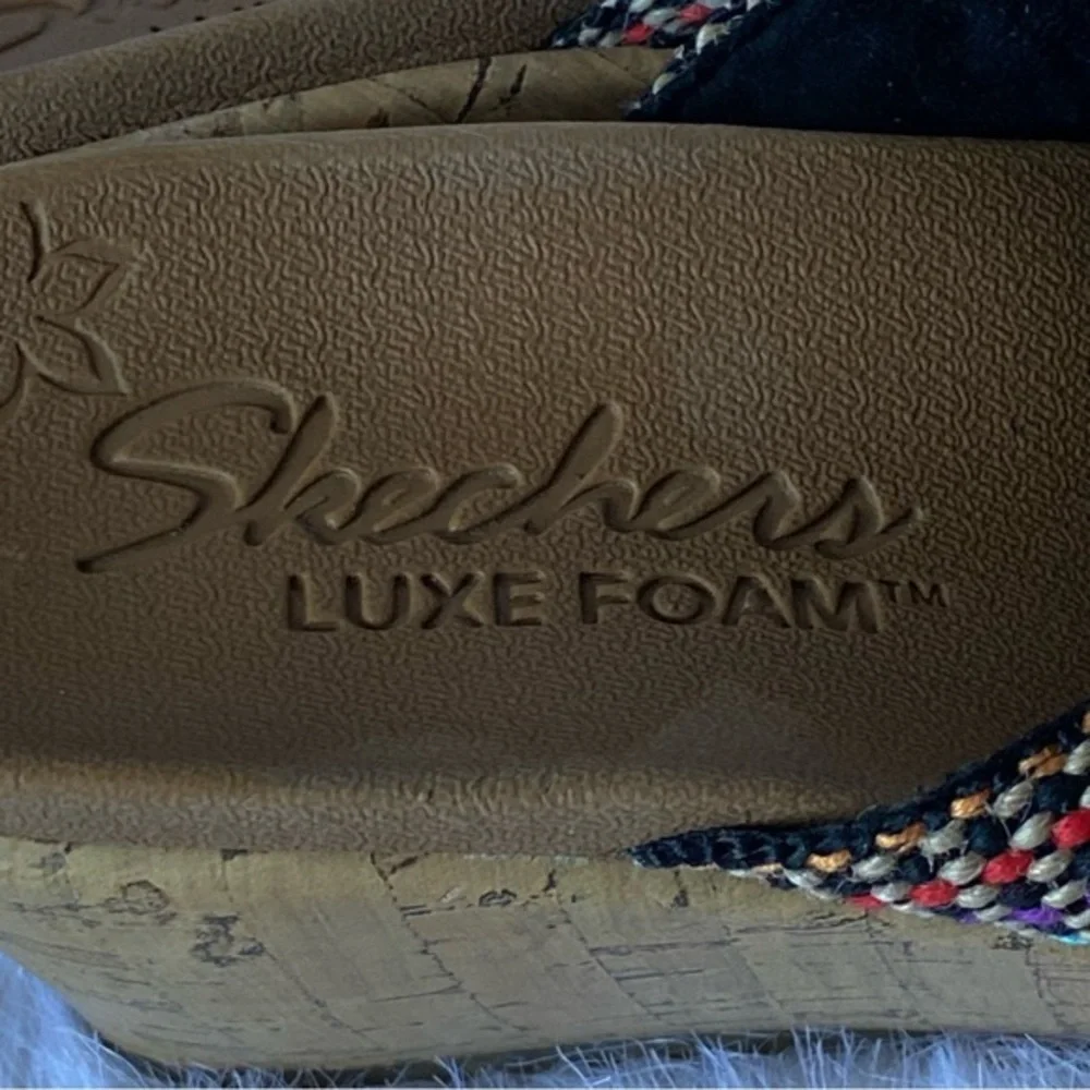 Skechers‎ Shoes Women’s Size 7 Open Toe Slip On Wedges